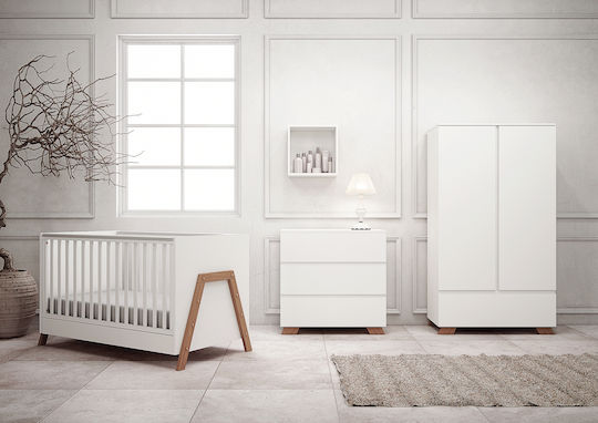 Casababy Cădiță Oslo Alb Și Nuc