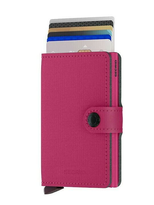 Miniwallet Yard Small Leather Women's Wallet Cards with RFID Fuchsia