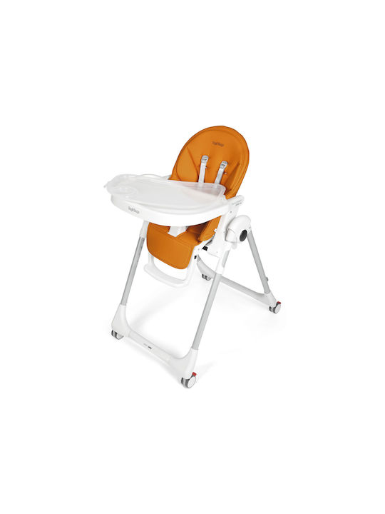 Peg Perego Prima Pappa Follow Me Αναδιπλούμενο Καρεκλάκι Φαγητού με Ρυθμιζόμενο Ύψος Μαύρο