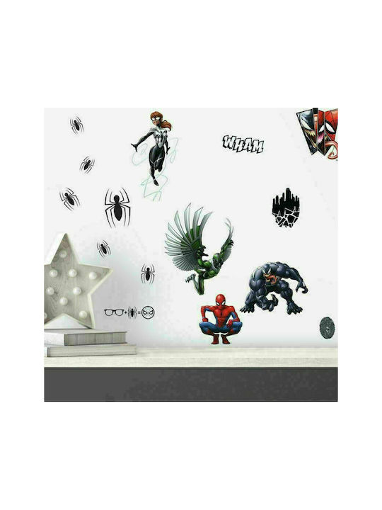 RoomMates Decor Детска стикерна за стена Стена Spider Man 32бр