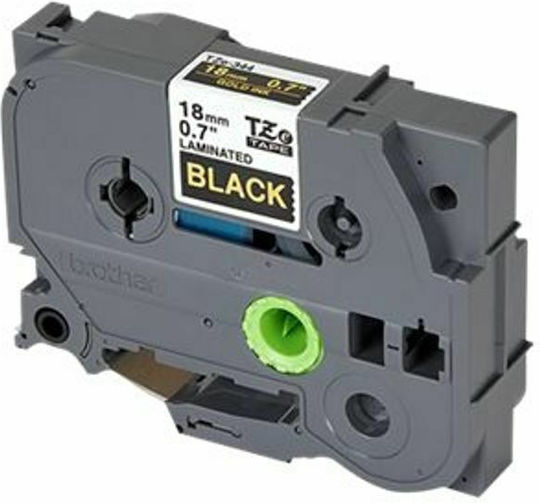 Brother TZe-344 Label Maker Tape 8m x 18mm in Black Colour Compatible with Brother TZe/TZ