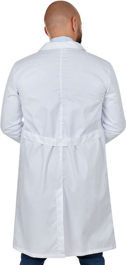 B-Well Fabio Unisex Ιατρική Ρόμπα Λευκή