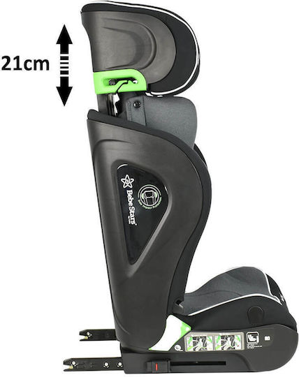 Bebe Stars Leon Καθισματάκι Αυτοκινήτου i-Size με Isofix Black