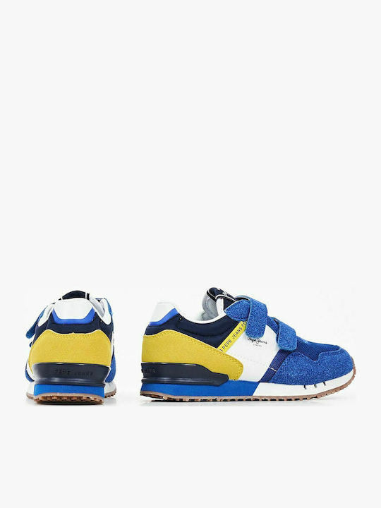 London One Παιδικά Sneakers με Σκρατς Μπλε