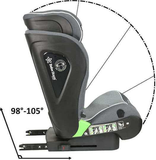Bebe Stars Leon Baby Car Seat i-Size with Isofix Grey
