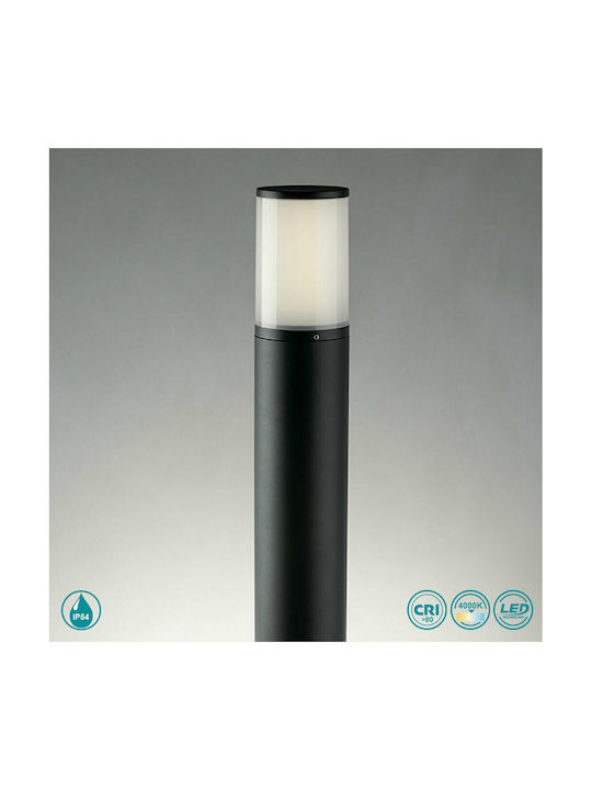 Fan Europe Φωτιστικό Κολωνάκι LED Εξωτερικού Χώρου 13W με Φυσικό Λευκό Φως IP54 Μαύρο