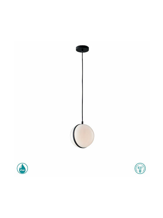 Fan Europe Orbit Outdoor Ceiling Light E27 in Black Color