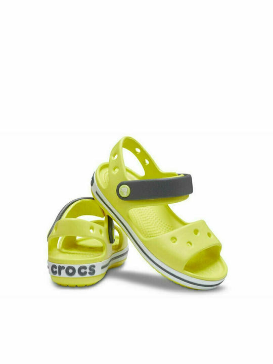 Crocs Παιδικά Ανατομικά Παπουτσάκια Θαλάσσης Crocband Κίτρινα