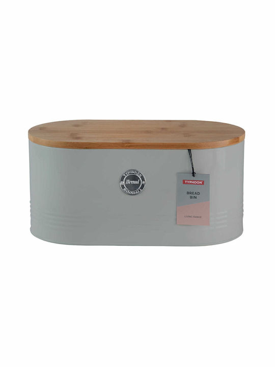 Typhoon Living Bread Box with Lid Metallic Gray Typhoon Living Bread Box with Lid Metallic Gray