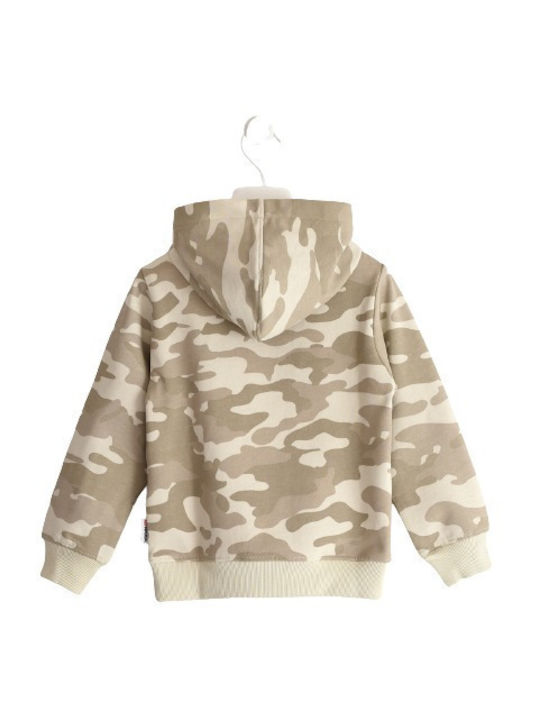 Superga Kids Sweatshirt with Hood and Pocket Beige