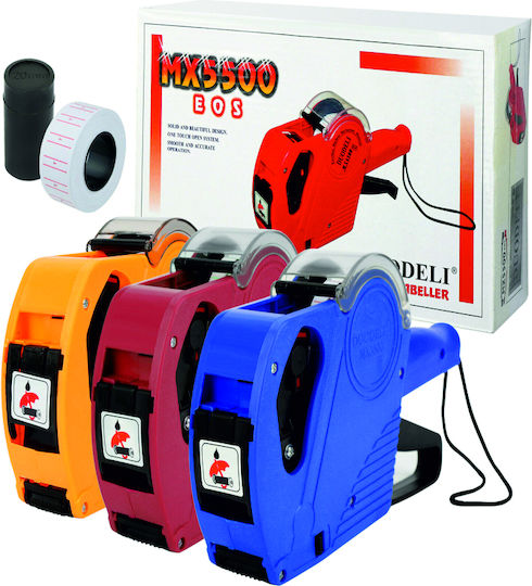 EOS ΜΧ5500 Mechanical 1 Row Portable Label Maker Red