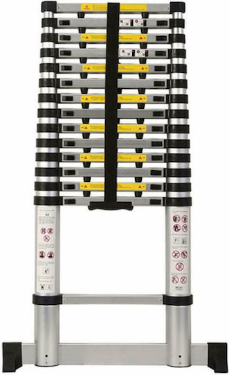 Factory Telescopic Ladder Aluminum 13 of Steps with Maximum Height 5.4m