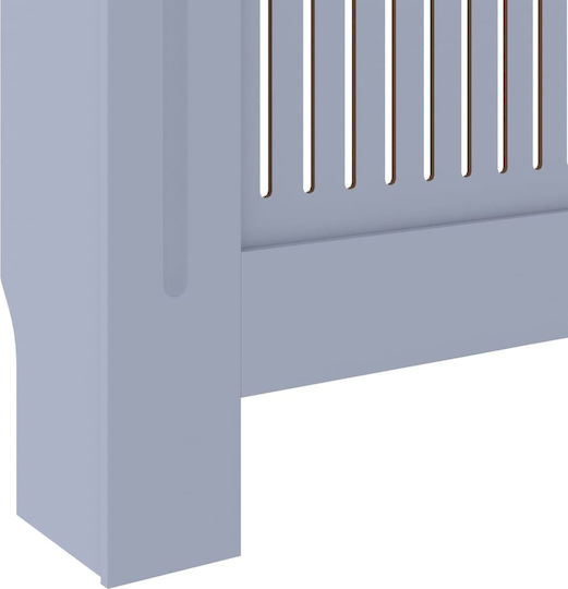 vidaXL Калориферен Капак от MDF Сив Разтегаем 205x20.5x82см