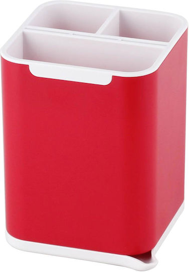 5Five Suport De Scurgere Pentru Tacâmuri Din Plastic Roșu 13x13x20cm 5Five Suport De Scurgere Pentru Tacâmuri Din Plastic Roșu 13x13x20cm