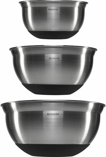 Brabantia Ανοξείδωτο Μπωλ Ανάμειξης 3τμχ
