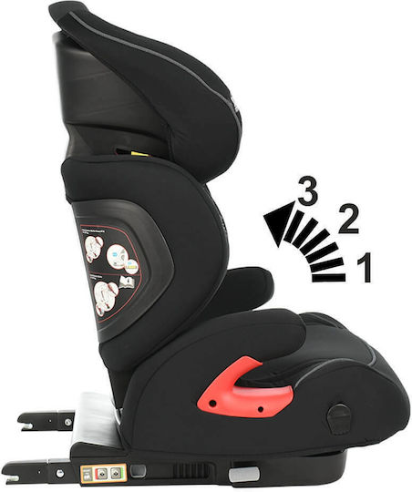 Bebe Stars Magic Baby Car Seat with Isofix Grey Black 15-36 kg