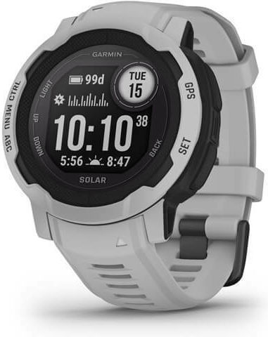 Garmin Instinct 2 Solar 45mm Waterproof Smartwatch with Heart Rate Monitor (Mist Gray)