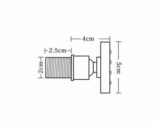 Karag Praxis Mini Jet Τετράγωνη Κεφαλή Ντουζ 5x5cm
