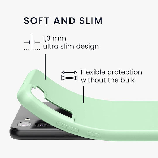 KWmobile Soft Flexible Back Cover Σιλικόνης Mint Matte (Galaxy S22+ 5G)
