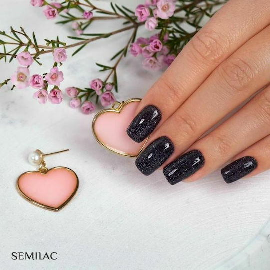 Semilac Halb-permanenter Nagellack Sparkling Midnight Date 394 7ml 1Stück