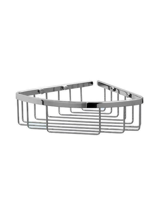 Import Hellas Σπογγοθήκη Επιτοίχια Inox Ασημί