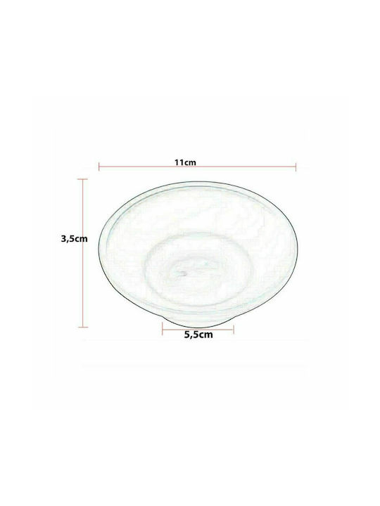Import Hellas Tisch Seifenschale Glas Durchsichtig