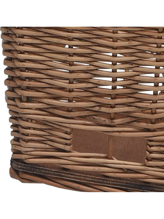 vidaXL 170903 Bicycle Basket Rear with Cover Brown