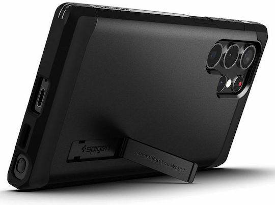 Spigen Tough Armor Back Cover Plastic 1.2mm Negru (Galaxy S22 Ultra 5G)
