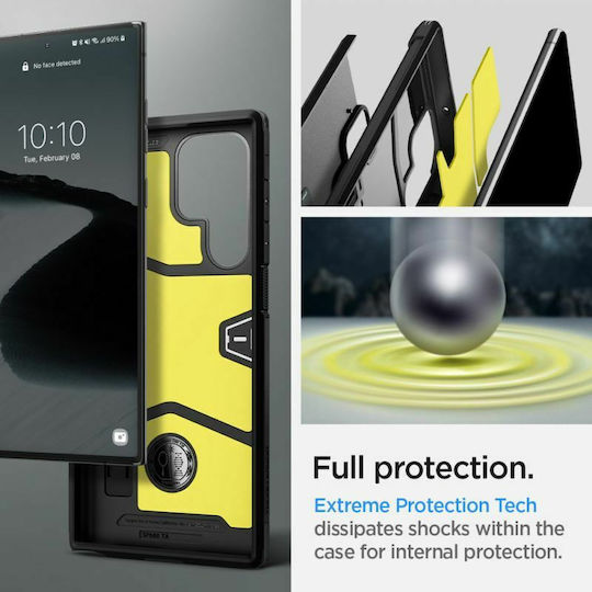 Spigen Tough Armor Back Cover Plastic 1.2mm Negru (Galaxy S22 Ultra 5G)