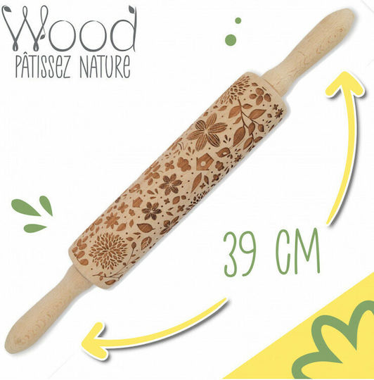 Scrap Cooking Πλάστης Ζαχαροπλαστικής από Ξύλο 4.5cm