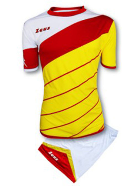 Zeus Lybra Adults/Kids Football Set Κίτρινο/Κόκκινο