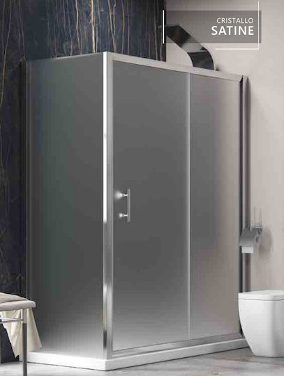Karag Flora 500 SN-10 Καμπίνα Ντουζιέρας με Συρόμενη Πόρτα 100x70x190cm Satine Karag Flora 500 SN-10 Καμπίνα Ντουζιέρας με Συρόμενη Πόρτα 100x70x190cm Satine