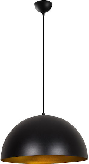 Opviq Sivani Pendant Light Black Bell with Socket E27 50cm