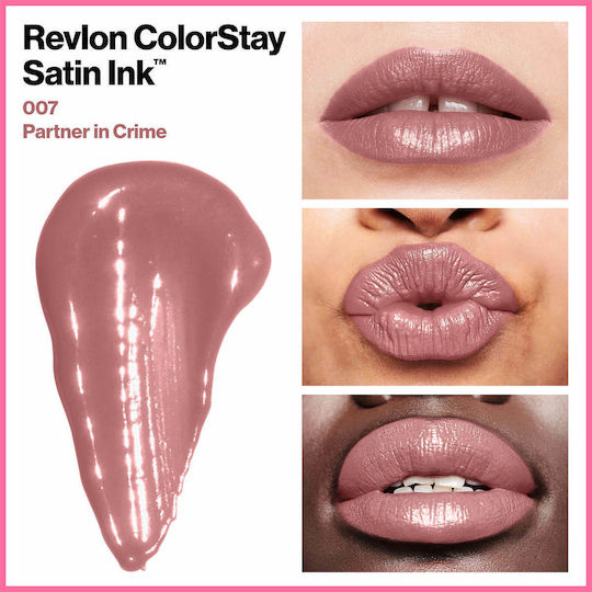 Revlon Colorstay Satin Ink Дълготраен Течен Червило Сатен Партньори в престъплението 5мл
