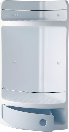 Dimitracas LUX 43201 Γωνιακή Επιτοίχια Ραφιέρα Μπάνιου Πλαστική με 2 Ράφια Dimitracas LUX 43201 Γωνιακή Επιτοίχια Ραφιέρα Μπάνιου Πλαστική με 2 Ράφια