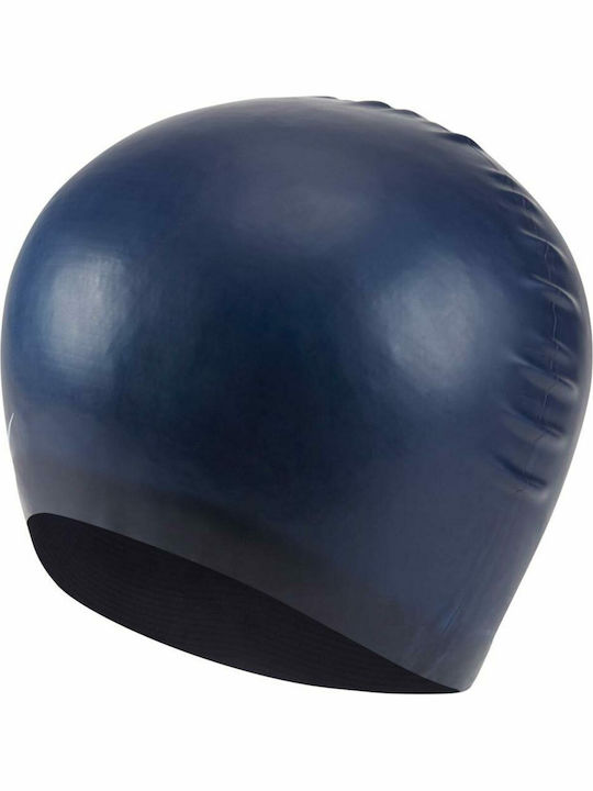 Nike Solid Silicone Adults Swimming Cap Blue