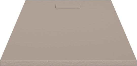 vidaXL Rectangular Acrylic Shower Brown 120x70x2.6cm