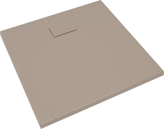 vidaXL Rectangulară Acrilic Duș 90x80cm Maro