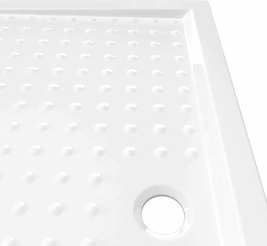 vidaXL Rectangulară Acrilic Duș 80x120cm Albă