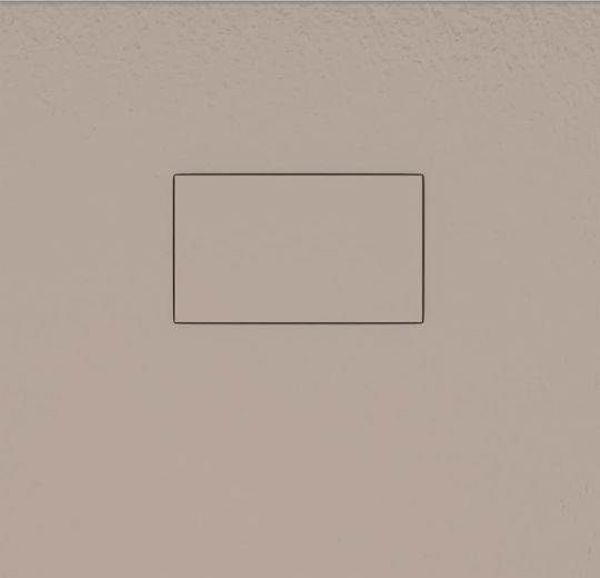 vidaXL Rectangular Acrylic Shower Brown 100x70x2.6cm