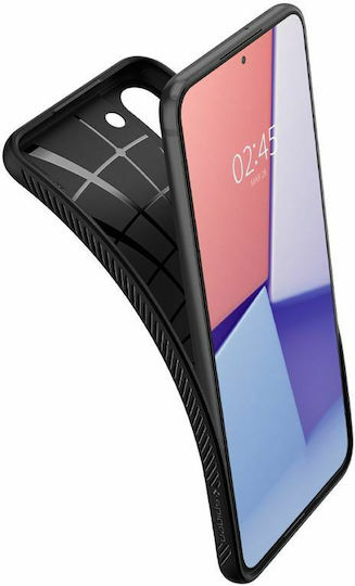 Spigen Liquid Air Umschlag Rückseite Silikon Matte Black (Galaxy S22 5G)