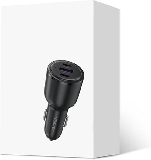 Ugreen Φορτιστής Αυτοκινήτου CD239 69W 5A Γρήγορης Φόρτισης με Θύρες: 1xUSB 2xType-C Μαύρος