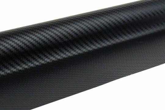 AMiO Αυτοκόλλητη Μεμβράνη Αυτοκινήτου Carbon 150 x 30cm σε Μαύρο Χρώμα