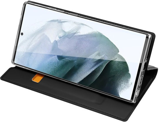 Dux Ducis Skin Pro Book Piele artificială Negru (Galaxy S22 Ultra 5G)