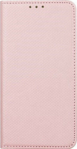 Smart Magnet Book Δερματίνης Ροζ Χρυσό (Huawei P30 Lite)