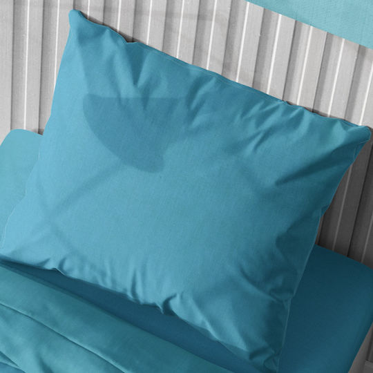 Dimcol Set Queen 4pcs 220x240cm Solid 493 Turquoise