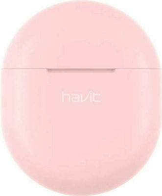 Havit TW916 Earbud Bluetooth Handsfree Headphone Sweat Resistant and Charging Case Pink