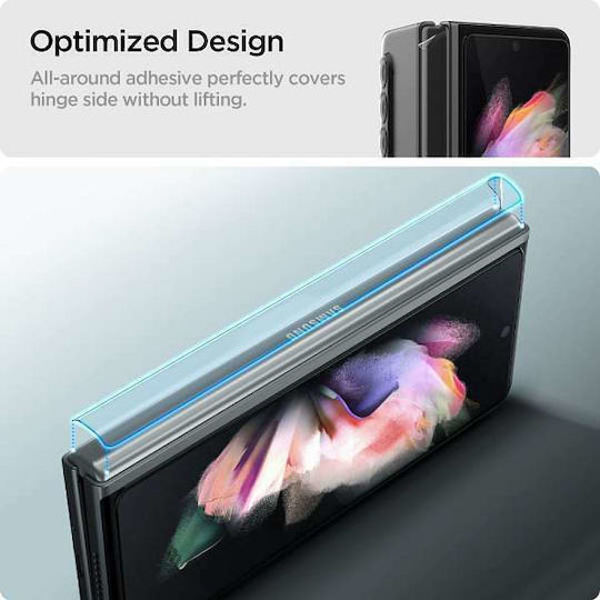 Spigen GLAS.tR + Hinge Film 2.5D Full Face Tempered Glass (Galaxy Z Fold 3)