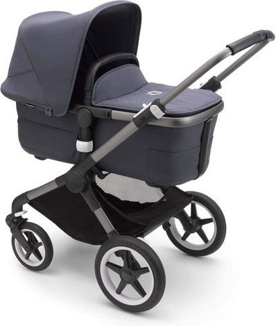 Bugaboo Fox 3 Adjustable 2 in 1 Baby Stroller Suitable for Newborn Graphite Stormy Blue 9.9kg