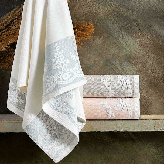 SB Home Bath Towel Set 3pcs Karin Silver Weight 550gr/m²